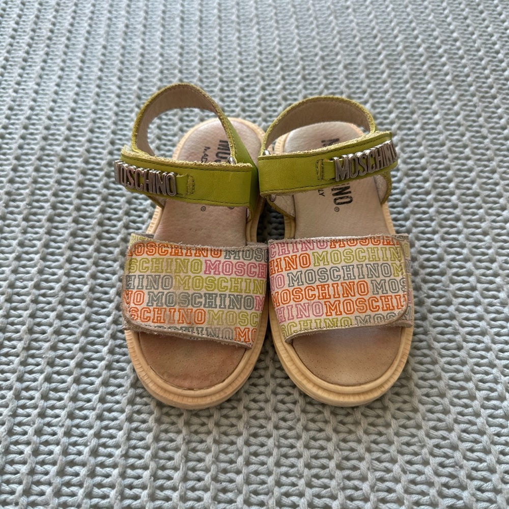 moschino toddler shoes sandals baby kids logo